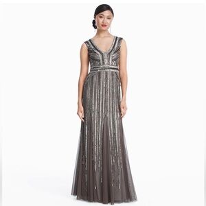 Adrianna Papell Women's Beaded Long gown.